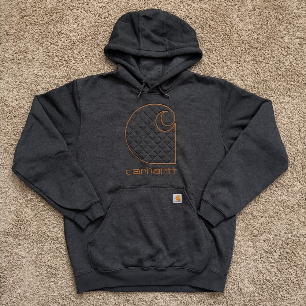 Carhartt Mens Large Loose Fit Midweight C Graphic Sweatshirt Gray